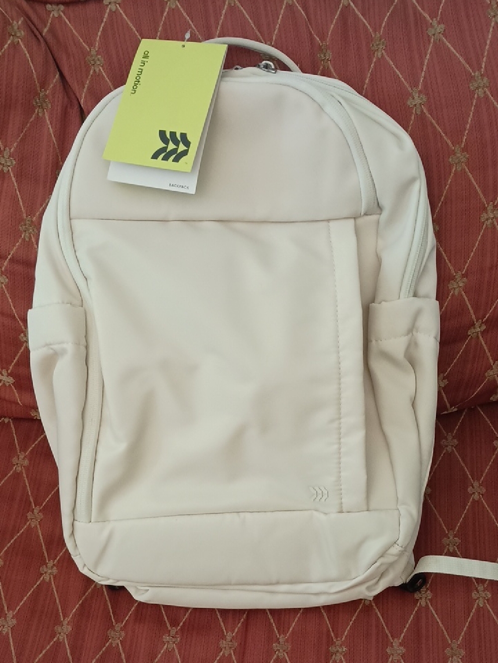 all in motion Cream Minimal Everyday Backpack